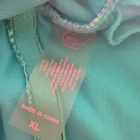 CORAL Colorful Geometric Print One Piece Swimsuit Size XL - Picture 9 of 9